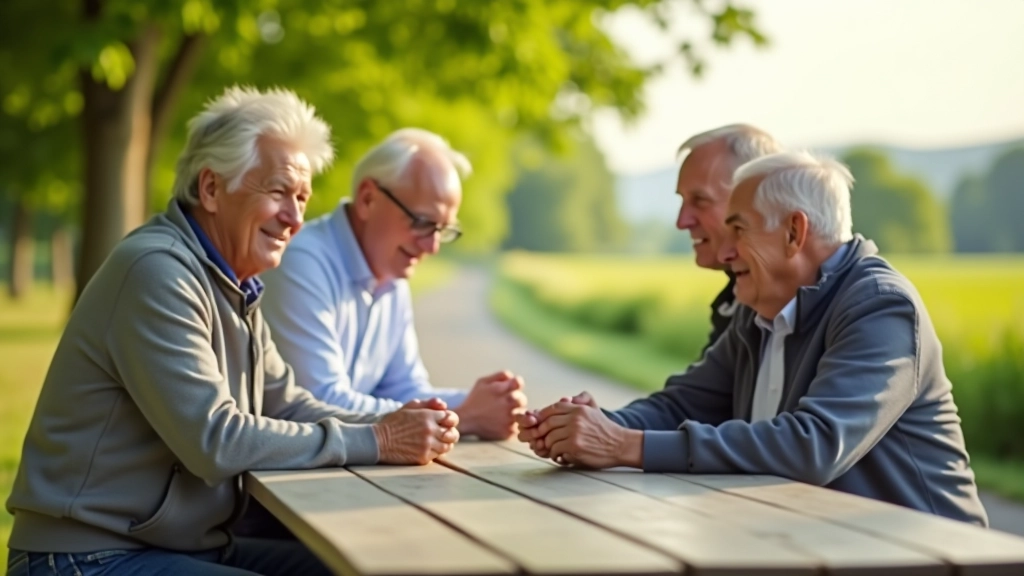 Group of older adults on a multi-day cycling tour with bikes and travel gear